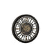 Spiegel Zwart Mdf Rond 60 cm 60.5x60.5x8.5 cm-Klokken-J-Line