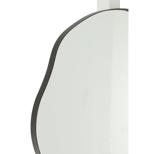 Spiegel Zwart Mirror 49 cm 49x47x2.5 cm-Spiegels-J-Line