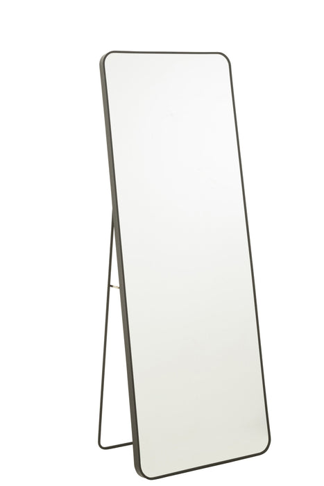 Spiegel Zwart Mirror Rechthoekig 150x55 cm-Spiegels-J-Line