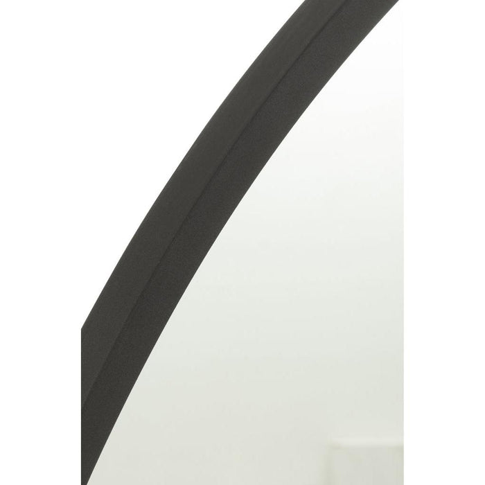 Spiegel Zwart Mirror Rond 110 cm 110x110x2.5 cm-Spiegels-J-Line