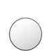 Spiegel Zwart Mirror Rond 110 cm 110x110x2.5 cm-Spiegels-J-Line