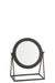 Spiegel Zwart ijzer Rond 30 cm Zwart 30x35x15 cm-Spiegels-J-Line