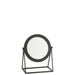 Spiegel Zwart ijzer Rond 30 cm Zwart 30x35x15 cm-Spiegels-J-Line