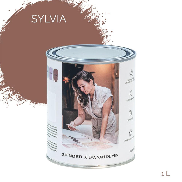 Spinder x Eva van de Ven - 1L Matte Muurverf - Sylvia-Wanddecoratie-Spinder