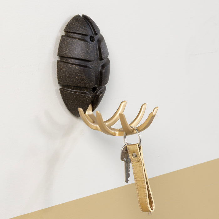 SpinderBUG BIO Wandkapstok - Bio / Goud-Kapstokken-Spinder