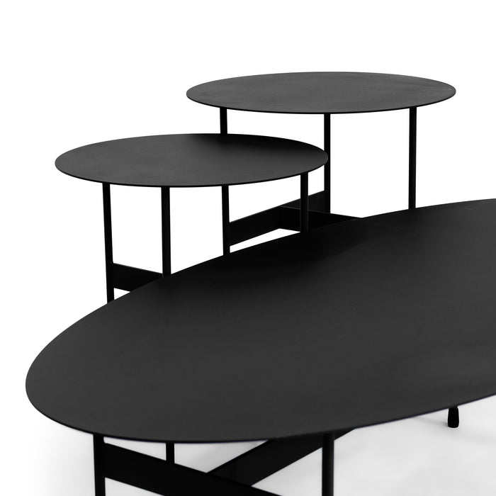 SpinderMIRA OVAL Salontafel - Zwart-Salontafels-Spinder