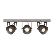 Spot Cap Burned Steel Metaal 3-Lichts 48x10x14 cm-Spots-LABEL51