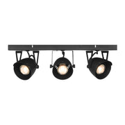 Spot Cap Zwart Metaal 3-Lichts 48x10x14 cm-Spots-LABEL51