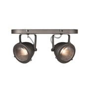 Spot Moto Burned Steel Metaal 2-Lichts 35x12x16 cm-Spots-LABEL51