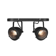 Spot Moto Zwart Metaal 2-Lichts 35x12x16 cm-Spots-LABEL51