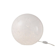 Spot Wit Glas Rond 28 cm L 28x28x27.5 cm-Spots-J-Line