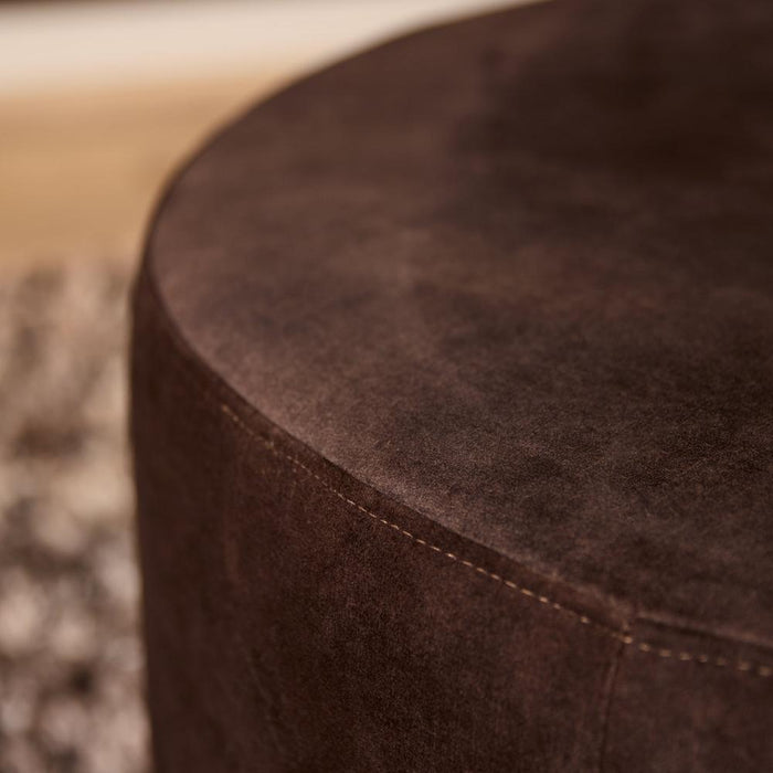 StarFurn MySofa Poef | Rond | 60 cm | Adore 108 | Bruin-Poefs-Starfurn
