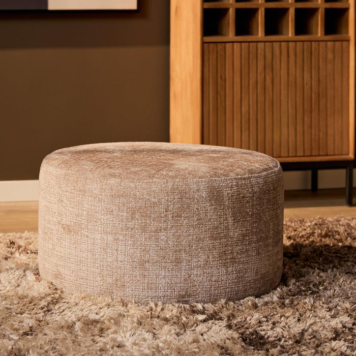StarFurn MySofa Poef | Rond | 60 cm | Cremona 14 | Taupe-Poefen-Starfurn
