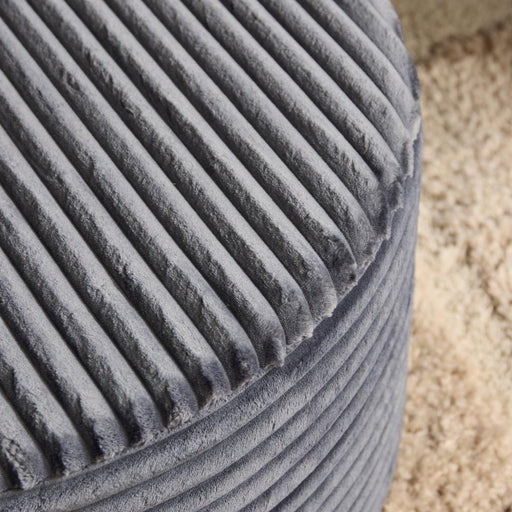 StarFurn MySofa Poef | Rond | 60 cm | Tilia 85 | Antraciet-Poefen-Starfurn