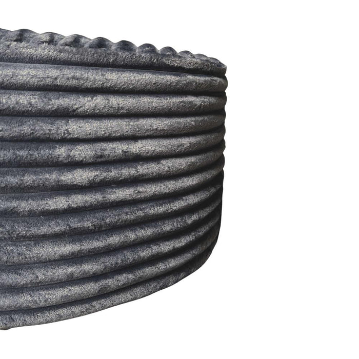 StarFurn MySofa Poef | Rond | 60 cm | Tilia 85 | Antraciet-Poefs-Starfurn