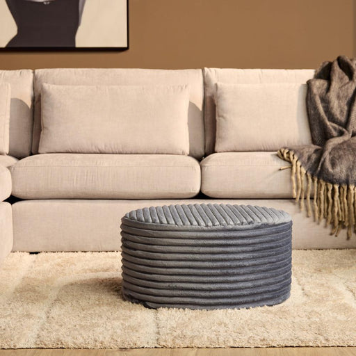 StarFurn MySofa Poef | Rond | 60 cm | Tilia 85 | Antraciet-Poefs-Starfurn