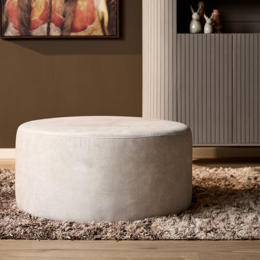 StarFurn MySofa Poef | Rond | 80 cm | Adore 102 | Crème-Poefs-Starfurn