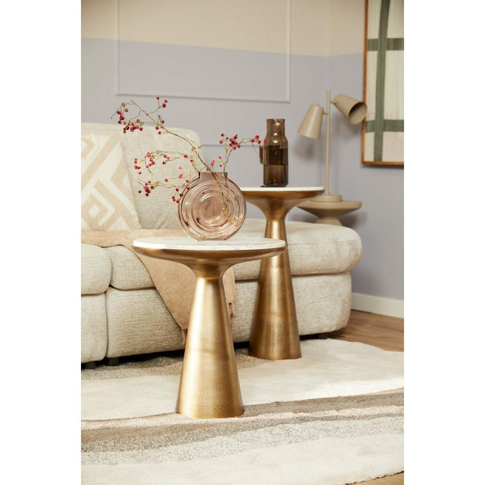 Starfurn Bijzettafel Essy Large | Wit marmer 45 cm-Bijzettafels-Starfurn