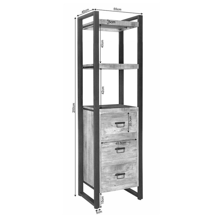 Starfurn Boekenkast Boaz | 3 lades-Boekenkasten-Starfurn