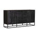 Starfurn Dressoir Denver Black 165 cm | Mangohout en staal-Dressoirs-Starfurn