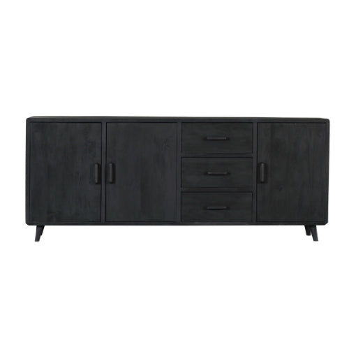 Starfurn Dressoir Omaha Black | 220 cm-Dressoirs-Starfurn