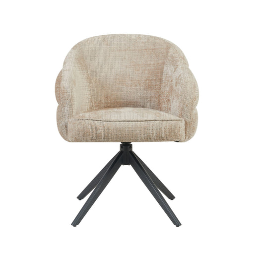 Starfurn Eetkamerstoel Bella | Beige | Poot Black | Met armleuning-Eetkamerstoelen-Starfurn