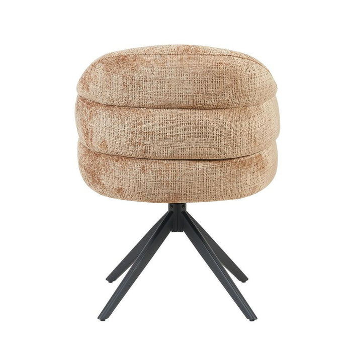 Starfurn Eetkamerstoel Bella | Cinnamon | Poot Black | Met armleuning-Eetkamerstoelen-Starfurn