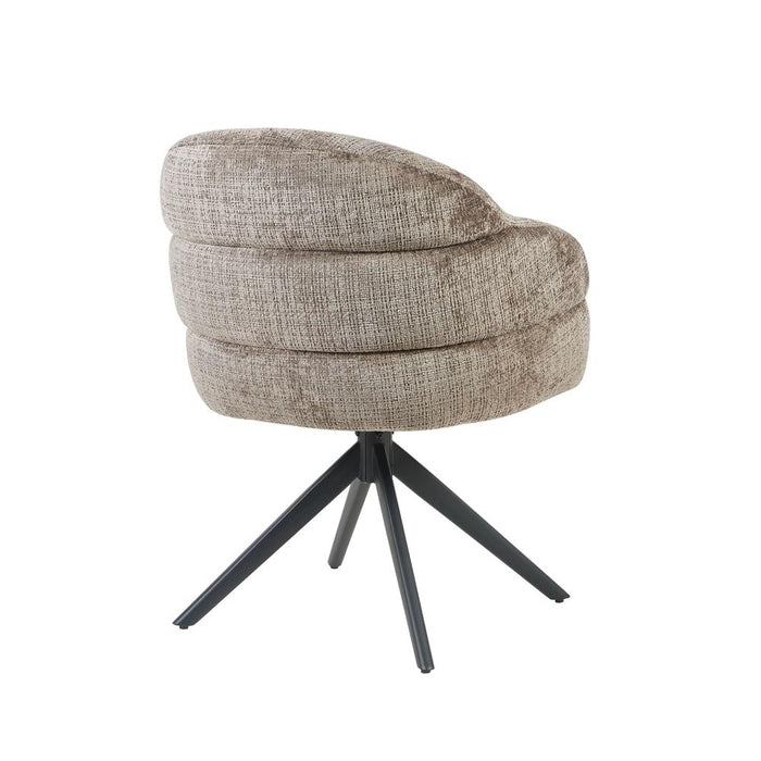 Starfurn Eetkamerstoel Bella | Clay | Poot Black | Met armleuning-Eetkamerstoelen-Starfurn