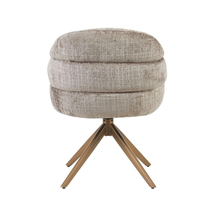 Starfurn Eetkamerstoel Bella | Clay | Poot Bronze | Met armleuning-Eetkamerstoelen-Starfurn