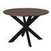 Starfurn Eettafel Madison Brown | 110 cm | Poot Black-Eettafels-Starfurn