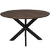 Starfurn Eettafel Madison Brown | 150 cm | Poot Black-Eettafels-Starfurn