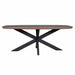 Starfurn Eettafel Madison Walnut | 280 cm | Deens Ovaal | Poot Black-Eettafels-Starfurn