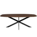 Starfurn Eiken eettafel Ferris | Deens Ovaal 200 cm | Brown-Eettafels-Starfurn