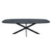 Starfurn Eiken eettafel Ferris | Deens Ovaal 200 cm | Zwart-Eettafels-Starfurn