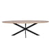 Starfurn Eiken eettafel Ferris | Ovaal 210 cm | Naturel-Eettafels-Starfurn