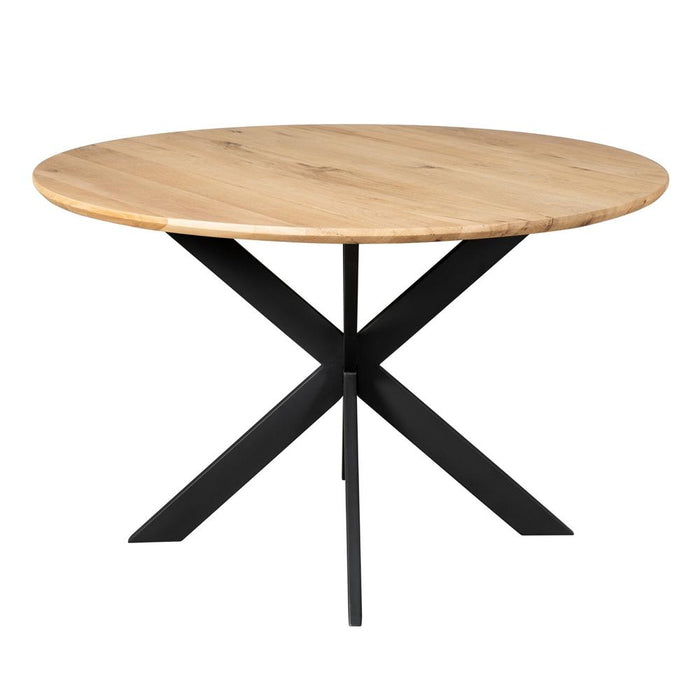 Starfurn Eiken eettafel Ferris | Rond 130 cm | Naturel-Eettafels-Starfurn