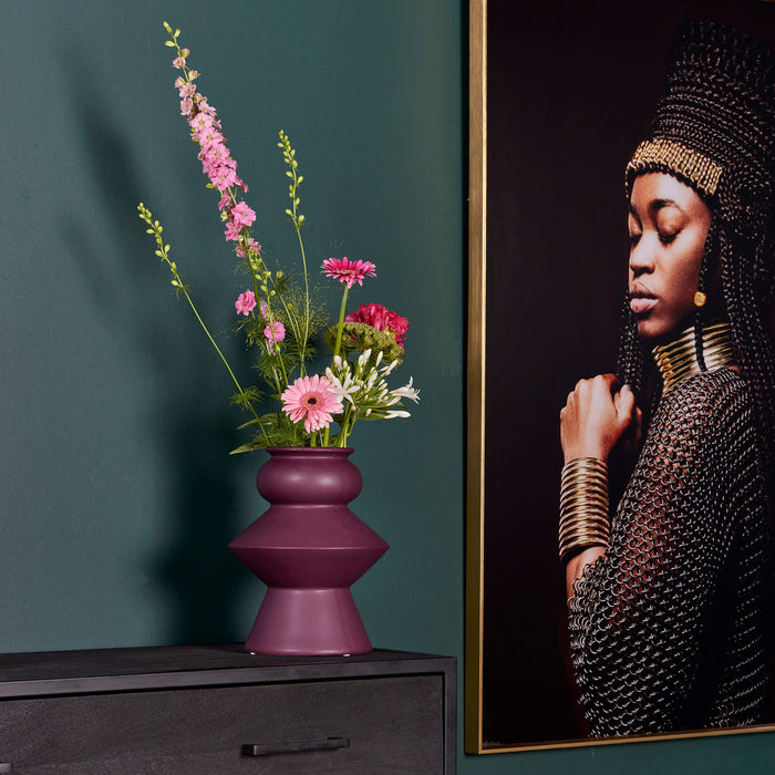 Starfurn Kabinet kast New York | Mangohout en staal | 100 cm-Bergkasten-Starfurn