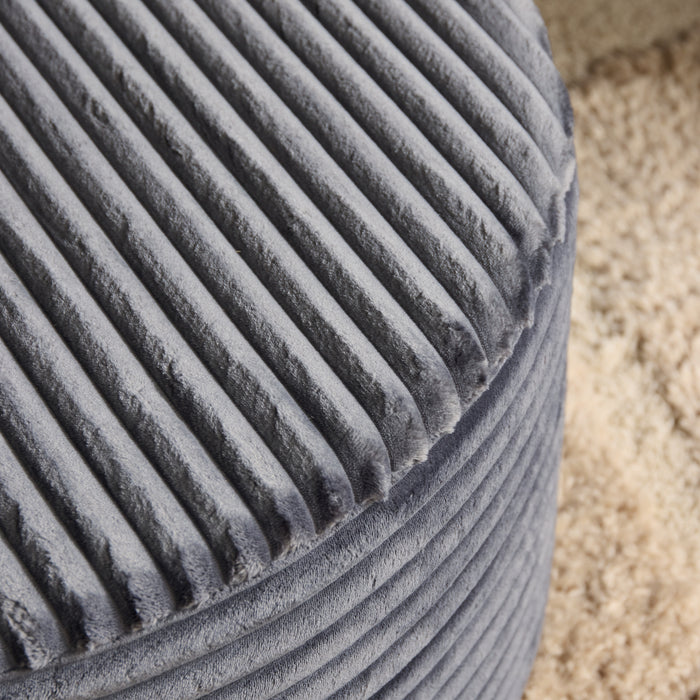 Starfurn | My Sofa Hocker | Rond | 80 cm | Tilia 85 | Antraciet-Hockers-STARFURN