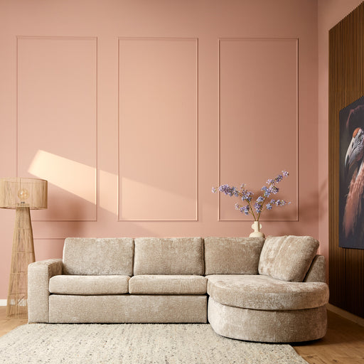 Starfurn | MySofa Alma | 2,5 zits + Divan Rechts | Beige-Hoekbanken-Starfurn