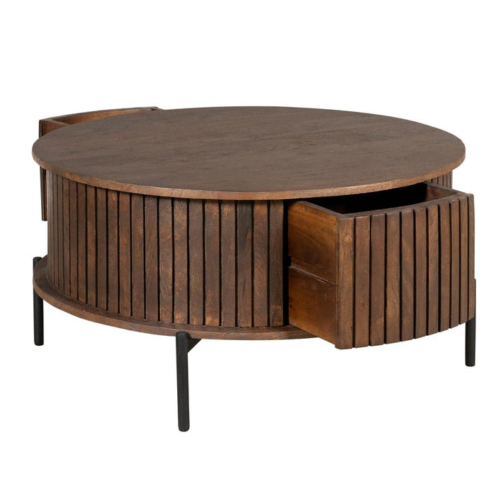 Starfurn Salontafel Madison Brown | 80 cm | Rond-Salontafels-Starfurn