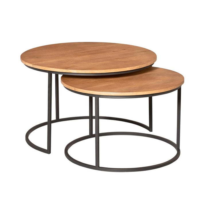 Starfurn Salontafel Madison Natural | 70 cm | Set van 2-Salontafels-Starfurn