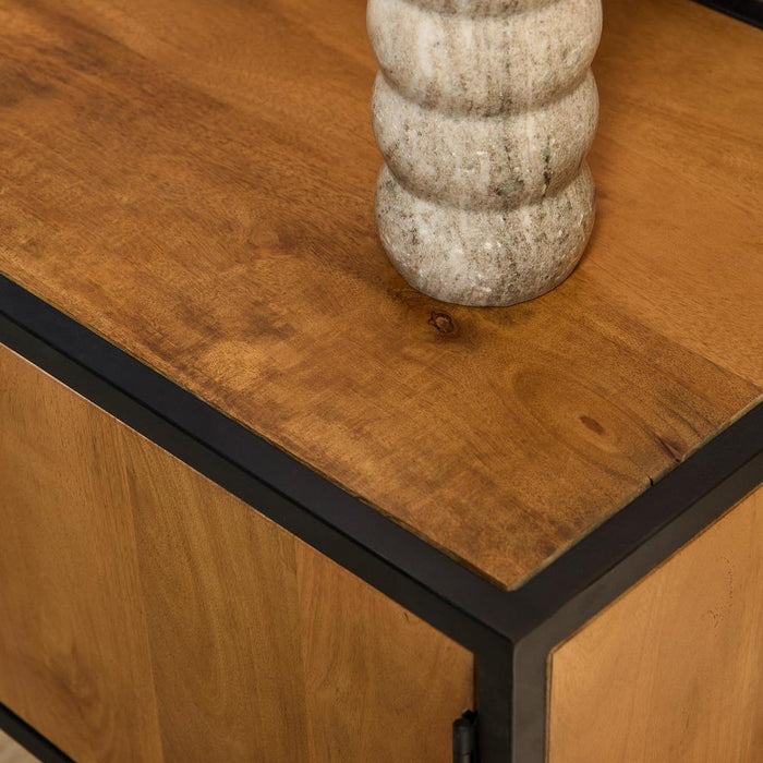 Starfurn Tv meubel Denver | Mangohout en staal | 145 cm-TV-meubels-Starfurn