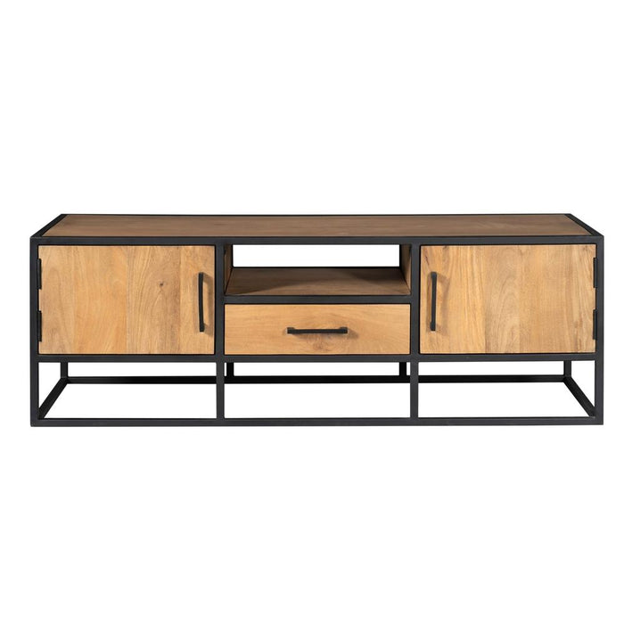 Starfurn Tv meubel Denver | Mangohout en staal | 145 cm-TV-meubels-Starfurn