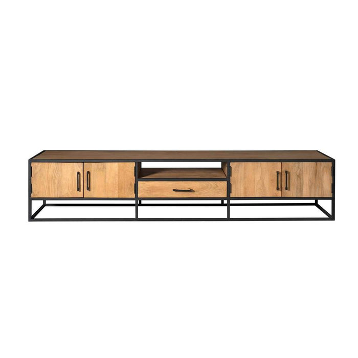 Starfurn Tv meubel Denver | Mangohout en staal | 240 cm-TV-meubels-Starfurn