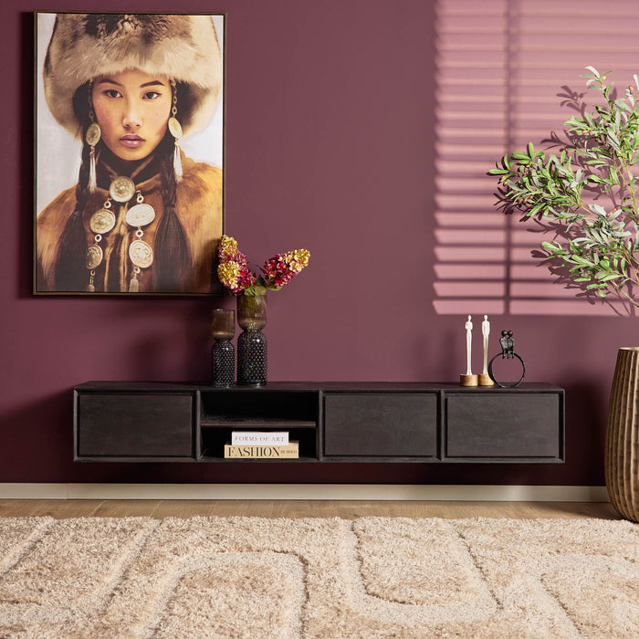 Starfurn Zwevend tv meubel Ambiance Black | 200 cm-TV-meubels-Starfurn