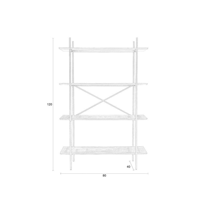 Stellingkast Marcio Zwart-Vakkenkasten-Creating Home