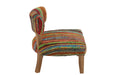 Stoel Chindi Hout/Textile Mix 60x68x72 cm-Eetkamerstoelen-J-Line