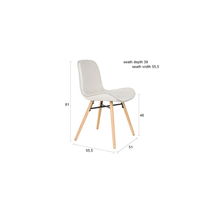 Stoel Lester Beige-Eetkamerstoelen-Creating Home