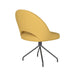 Stoel Mick Oker met spinpoot draaivoet-Eetkamerstoelen-Creating Home