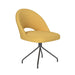 Stoel Mick Oker met spinpoot draaivoet-Eetkamerstoelen-Creating Home